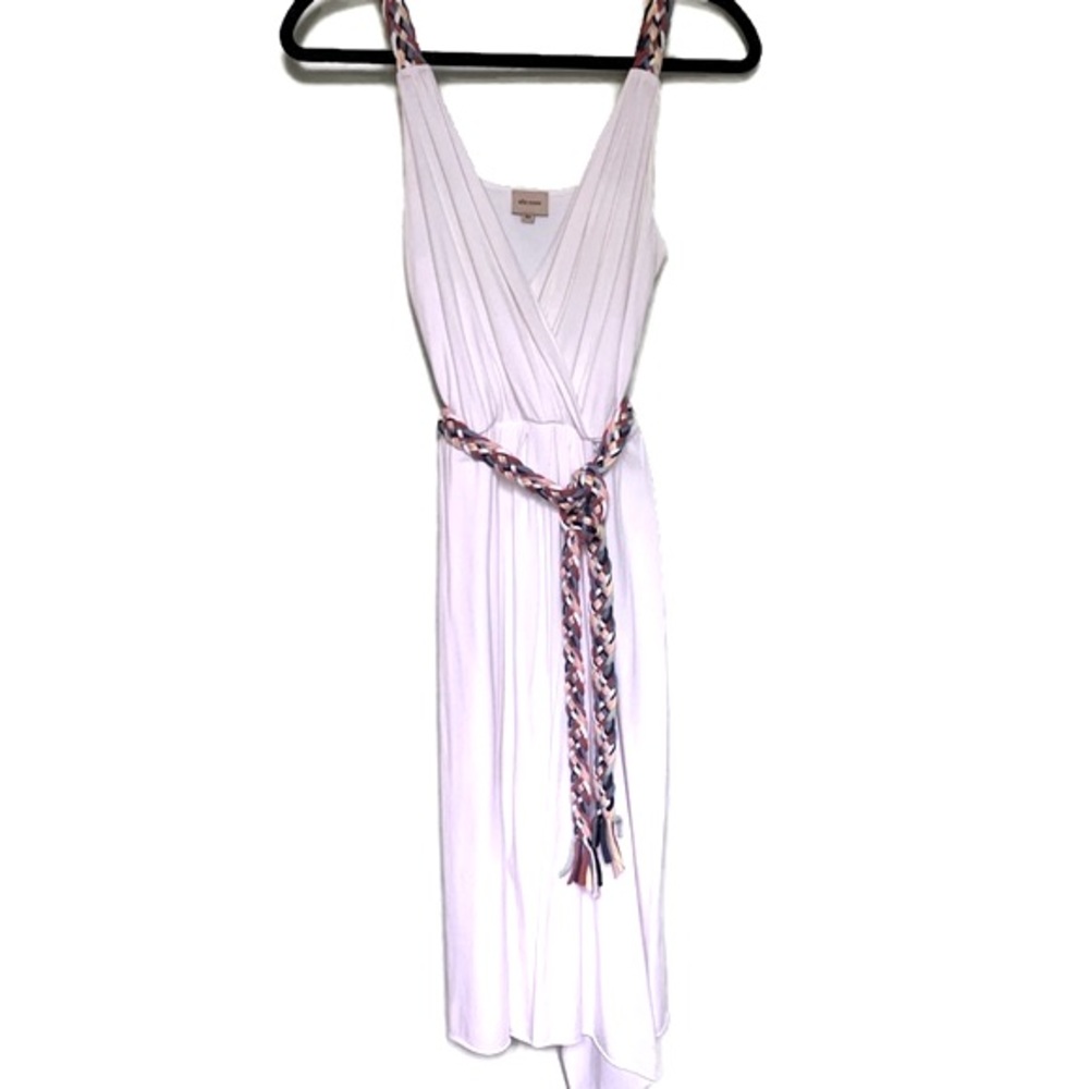 Ella Moss Faux Wrap Tank Dress White XS